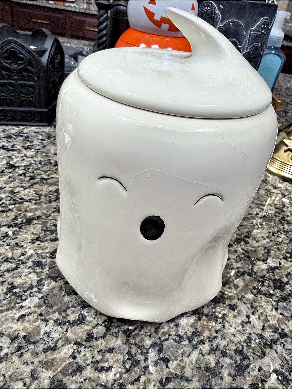 White Ghost Ceramic Canister